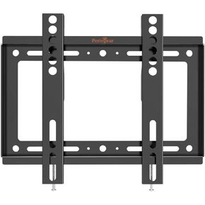 Perlegear Low Profile Fixed TV Wall Mount Bracket for Most 17-42 Inch LED LCD OLED Flat Curved Screen TVs, Ultra Slim and Space Saving TV Mount with Max VESA 200 x 200mm and 66 lbs, Fits 8 Inch Studs in Saudi Arabia