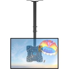 بيبشل حامل تلفزيون في السقف، حامل تلفزيون كامل الحركة لمعظم اجهزة التلفزيون مقاس 13-37 بوصة حتى 60 باوند، حامل تلفزيون معلق مع دوران وامالة وارتفاع قابل للتعديل، اقصى فيسا 200×200 ملم، PICM1 in Kuwait