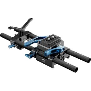 SIRUI Camera Baseplate with Dual 15mm Rod Rail Clamps, Base Plate with Quick Release Plate for Tripod, Shoulder Rig, Follow Focus, SC-BP in Saudi Arabia