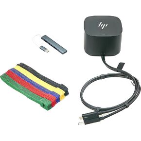 ITSPWR Bundle Containing HP 4J0G4AA 280W Thunderbolt 4 USB-C Performance Docking Stations, Multiple 4K Display Support, and ITSPWR Type-C 4-Port Hub and 50 Cable Ties in Kuwait