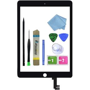 زين توب لجهاز آيباد إير 2 الجيل الثاني بشاشة لمس بديلة من الزجاج (غير LCD) نموذج A1566 1567 مع مجموعة أدوات لاصقة+ إصلاح الأدوات. in Kuwait