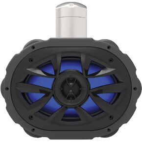 BOSS Audio Systems MRWT69RGB Marine Waketower Speaker System - 600 Watts Of Power, 6 x 9 Inch, Full Range, 2 Way, Multi-Color LED Illumination, Marine grade, Weatherproof, Sold Individually