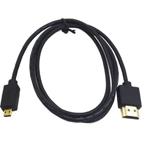Duttek Micro HDMI to HDMI Cable, HDMI to Micro HDMI Cable, Extreme Slim Micro HDMI Male to HDMI Male Cable Support 1080P, 4K, 3D for GoPro Hero 8/7 Black,Sony A6500/A7,Canon Camera,etc(1M/3.3Feet)