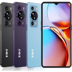 Xgody Mate50 3GB+32GB Octa-Core 4G Unlocked Phones, 6.56'’ Incell Screen Dual Sim Unlocked Cell Phones, 4500mAh Battery, Face Unlock, Camera 5MP+18MP Android Smartphones (Blue) in Kuwait