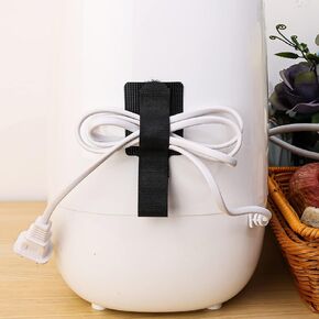 Wire Organizer Cord Bundlers, 10 PCS Adhesive Cable Ties Cord Organizer Ties Multi-purpose Cable Clips Wire Organizer Cord Holder Hook & Loop Cable Management Ties for Wall Kitchen Air Fryer Toaster in Kuwait