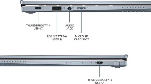ASUS Chromebook Flip CX5 شاشة لمس FHD NanoEdge مقاس 14 بوصة، معالج Intel Core i5-1130G7، 256 جيجابايت SSD، 16 جيجابايت ذاكرة الوصول العشوائي، لوحة مفاتيح بإضاءة خلفية، Wi-Fi 6 Chrome OS، الألومنيوم AI، أزرق CX5400FMA-DN566T-S (متجدد) in Saudi Arabia