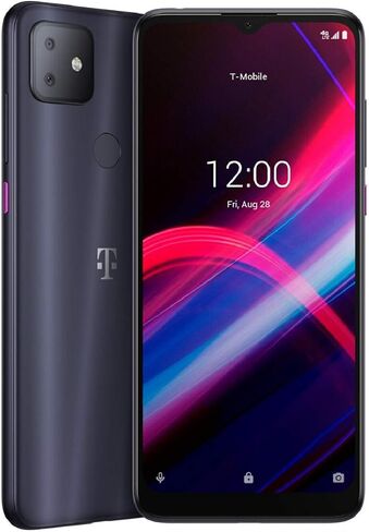 Alcatel TCL TCL T Mobile REVVL 4 2020 64GB 5062W GSM غير مقفول شاشة 6.52 بوصة بطارية طويلة الأمد هاتف ذكي رمادي فولاذي متجدد in Kuwait