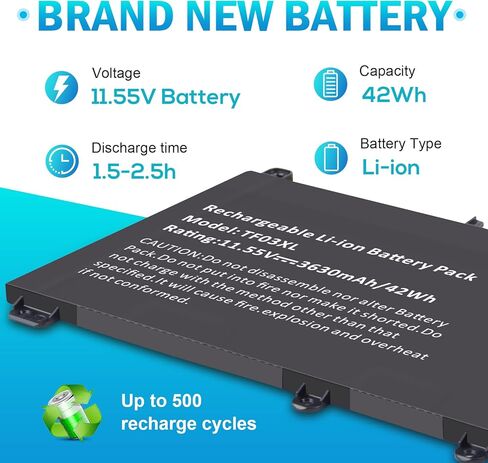920070-855 TF03XL Laptop Battery for HP Pavilion 15-CC 15-CD 15-CK 14-CD 14M-CD 14-BF 14-BK 17-AR Series:15-cc154cl 15-cc060wm 15-cc152od 15-cc055od 15-cd040wm;17-AR007CA 920046-121 421 541 HSTNN-IB7Y in Saudi Arabia