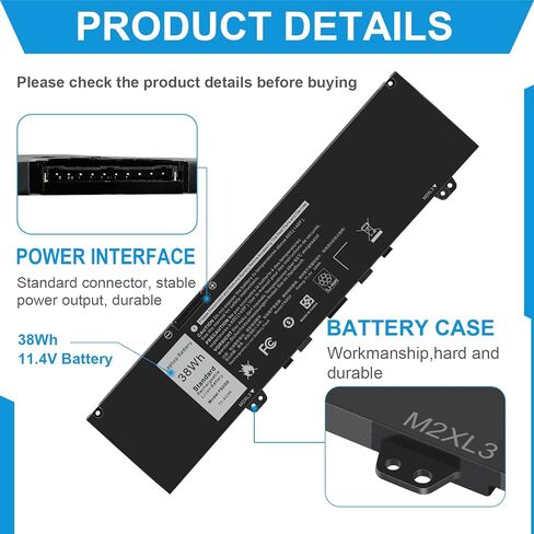 Fancy Buying 39DY5 F62G0 Battery for Dell Inspiron 13 7000 i7373 7373 7386 2-in-1 7370 7380 5370 P83G P87G P91G P83G001 P83G002 P87G001 P91G001 039DY5 39DY5 0F62G0 RPJC3 0RPJC3 F62GO Vostro 13 5370 in Saudi Arabia