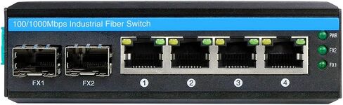 6 منافذ جيجابت بو إي الصناعية الصلبة + محول شبكة الألياف DIN-Rail 4 × جيجابت بو + منافذ 2 × 1.25 جيجا منافذ ألياف SFP 120 وات للاستخدام الخارجي in Saudi Arabia