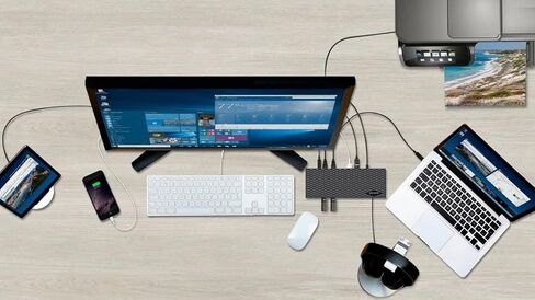 مخرج فيديو مزدوج للوسائط المتعددة من Diamond، وقاعدة إرساء عالمية USB 3.0/2.0 مع جيجابت إيثرنت، وHDMI، وDVI، وصوت لنظام التشغيل Windows 11، وMacOS، وAndroid 5.0+. شريحة عرض DL-3900 المعتمدة in Kuwait