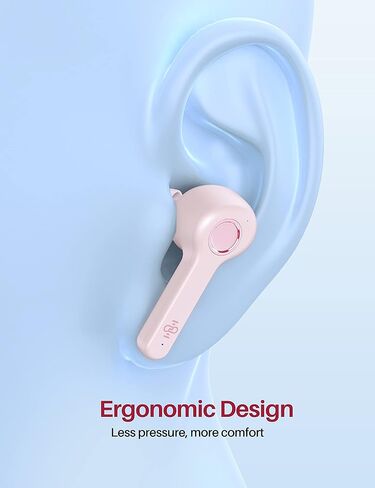 Gsoemon Wireless Earbuds, Upgraded Bluetooth IPX8 40Hours Play Time Long Life Battery V5.0 in-Ear Stereo True Wireless Headphones USB-C Quick Charge Wireless Earbuds (4.Pink) in Kuwait