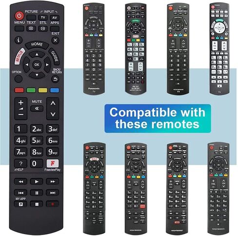 Universal Remote Control for Panasonic TV Remote Control Works for All Panasonic Plasma Viera HDTV 3D LCD LED TV in Saudi Arabia