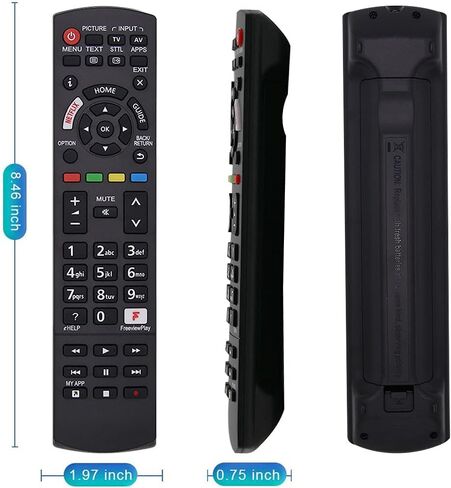 Universal Remote Control for Panasonic TV Remote Control Works for All Panasonic Plasma Viera HDTV 3D LCD LED TV in Saudi Arabia