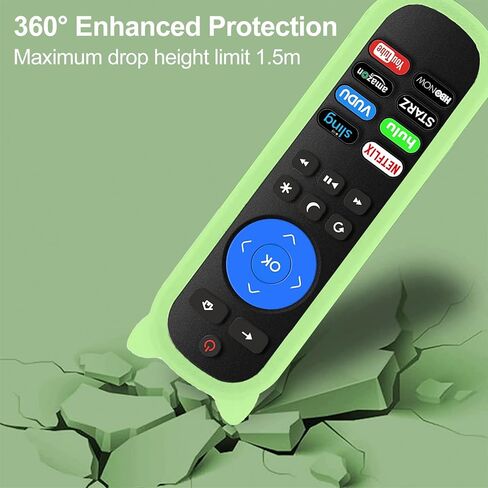 حزمة من 2 RC280 بديل للتحكم عن بعد لجميع أجهزة التحكم عن بعد TCL Roku TV، عالمية لتلفزيون TCL 32 بوصة 40 بوصة 43 بوصة 48 بوصة 49 بوصة 50 بوصة 55 بوصة 65 بوصة 75 بوصة 85 بوصة تلفزيون روكو مع غطاء عن بعد، لا حاجة للإعداد (وردي متوهج) والأخضر) in Kuwait
