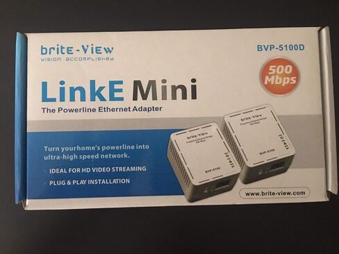 Brite-View BVP-5100D Powerline Adapter Power Cable, White in Saudi Arabia