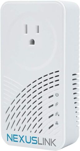 Nexus Link Wave 2 G.hn Powerline Adapter | Pass-Through Outlet | 2000 Mbps I Single Device (GPL-2000PT) in Kuwait