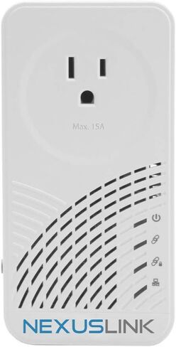 Nexus Link Wave 2 G.hn Powerline Adapter | Pass-Through Outlet | 2000 Mbps I Single Device (GPL-2000PT) in Kuwait