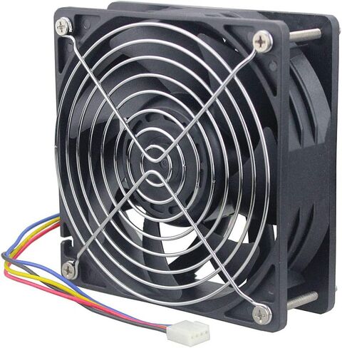 Wathai 12038 120 مللي متر x 38 مللي متر PWM حافظة الكمبيوتر الشخصي مروحة 12 فولت 4pin 5300 دورة في الدقيقة ارتفاع تدفق الهواء Duall الكرة CFM FG تيار مستمر فرش مروحة التبريد in Kuwait