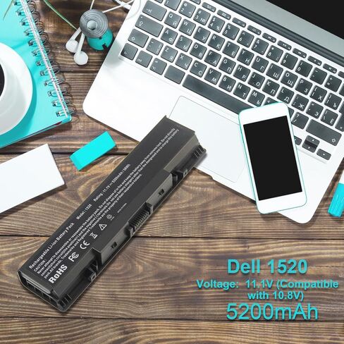 بطارية كمبيوتر محمول لجهاز Dell Inspiron 1521 1520 1721 pp22l pp22x؛ Dell Vostro 1500 1700، يناسب P/N W280 0UW280 NR239 312-0589 451-10477 FK890 GK476 GK479 312-0504 312-0575 312-0576 312-0590 312-0594 FP282 in Kuwait
