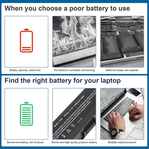 بطارية كمبيوتر محمول لجهاز Dell Inspiron 1521 1520 1721 pp22l pp22x؛ Dell Vostro 1500 1700، يناسب P/N W280 0UW280 NR239 312-0589 451-10477 FK890 GK476 GK479 312-0504 312-0575 312-0576 312-0590 312-0594 FP282 in Kuwait
