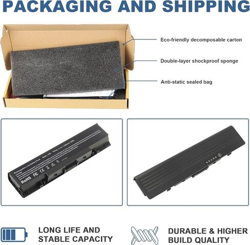 بطارية كمبيوتر محمول لجهاز Dell Inspiron 1521 1520 1721 pp22l pp22x؛ Dell Vostro 1500 1700، يناسب P/N W280 0UW280 NR239 312-0589 451-10477 FK890 GK476 GK479 312-0504 312-0575 312-0576 312-0590 312-0594 FP282 in Kuwait