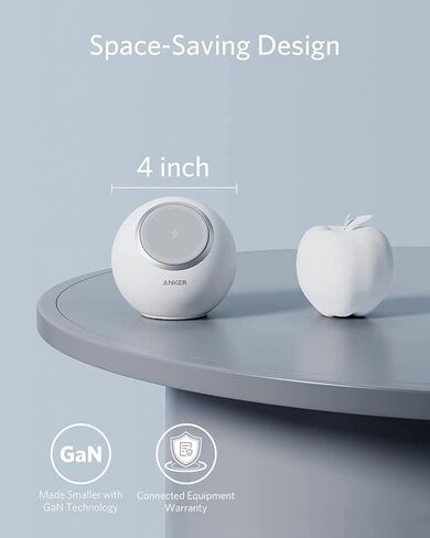 Anker Magnetic Desktop Charging Station(MagGo), 637 Magnetic Wireless Charger - 8-in-1 Power Strip with 3 AC, 2 USB A, 2 USB C for iPhone 15/14,Max 65W Power Delivery Desktop Accessory for MacBook Pro in Kuwait