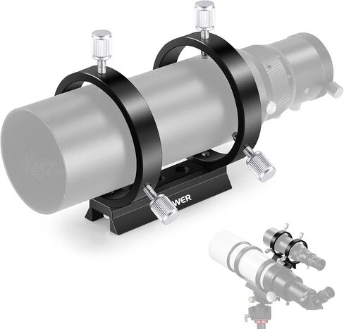 مجموعة حلقات نطاق توجيه قابلة للتعديل من NEEWER مع لوحة متوافقة لنطاقات مكتشف قطر الأنبوب 43 مم - 68 مم أو نطاقات توجيه، دعامة نطاق مكتشف حلقة مزدوجة لخيوط 1/4 بوصة M6 M8، LA-07 in Kuwait