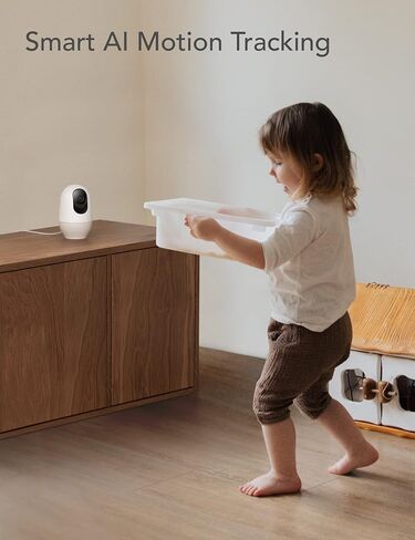 جهاز مراقبة الأطفال nooie 5G WiFi، دوران وإمالة 360 درجة، كاميرا أطفال مع تتبع حركة AI ورؤية ليلية 1080P، صوت ثنائي الاتجاه، كشف الحركة والصوت - متوافق مع Alexa- كاميرا داخلية للحيوانات الأليفة والمنزل in Kuwait