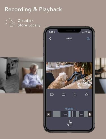 جهاز مراقبة الأطفال nooie 5G WiFi، دوران وإمالة 360 درجة، كاميرا أطفال مع تتبع حركة AI ورؤية ليلية 1080P، صوت ثنائي الاتجاه، كشف الحركة والصوت - متوافق مع Alexa- كاميرا داخلية للحيوانات الأليفة والمنزل in Kuwait