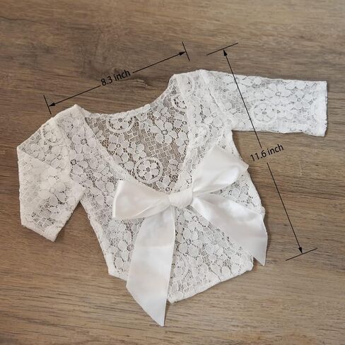 Zeroest Baby Photography Props Outfit Lace Newborn Girl Photo Shoot Outfits Hairband Set Infant Princess Costume in Kuwait