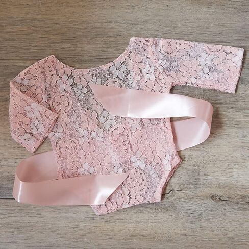 Zeroest Baby Photography Props Outfit Lace Newborn Girl Photo Shoot Outfits Hairband Set Infant Princess Costume in Kuwait