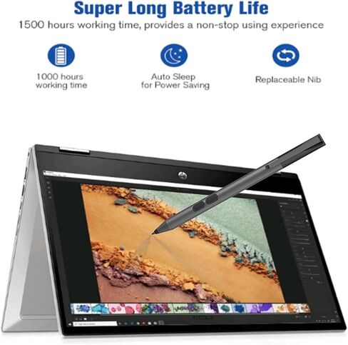 Active Stylus Pen for HP Pavilion x360 11m-ad0 14M-ba0 14-cd0 15-br0; HP Envy x360 15-bp0 15-bq0 15-cn0, 12-e0xx, 12g0xx; HP Spectre x360 13-ac0xx 15-blxxx in Saudi Arabia