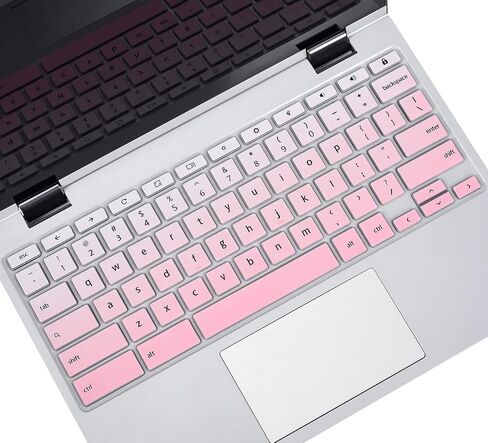 Keyboard Cover for 14" ASUS Chromebook Flip C433 C433TA C434 C434TA C302 C302CA/ASUS Chromebook CX1/ASUS Chromebook 14 C425TA/ASUS Chromebook C423NA C523NA Keyboard Skin-Black in Kuwait