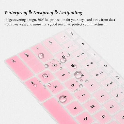 Keyboard Cover for 14" ASUS Chromebook Flip C433 C433TA C434 C434TA C302 C302CA/ASUS Chromebook CX1/ASUS Chromebook 14 C425TA/ASUS Chromebook C423NA C523NA Keyboard Skin-Black in Kuwait