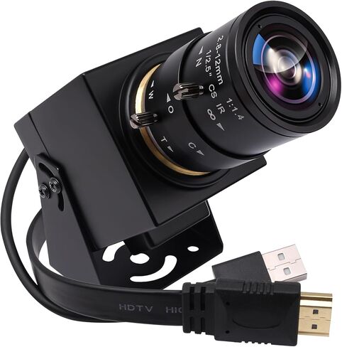 كاميرا ويب SVPRO 4K - واجهة HDMI/USB مزدوجة، تكبير يدوي، عدسة تثبيت CS مقاس 2.8-12 مم للتقريب، كاميرا صناعية CMOS IMX415 لرؤية الآلة in Kuwait