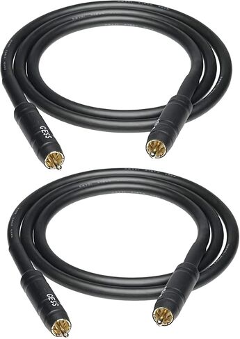 CESS-111-6i RCA Preamp Jumpers كابل توصيل ذكر إلى ذكر، عبوتان (6 بوصات) in Kuwait