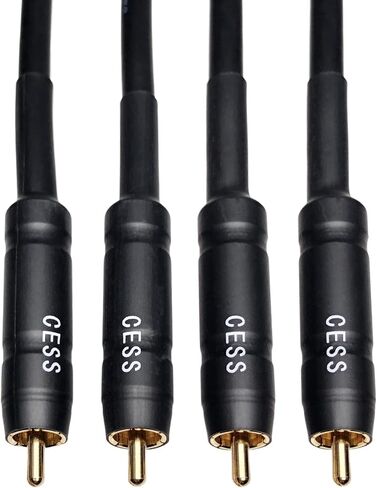 CESS-111-6i RCA Preamp Jumpers كابل توصيل ذكر إلى ذكر، عبوتان (6 بوصات) in Kuwait