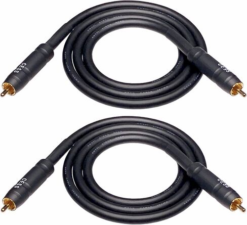 CESS-111-6i RCA Preamp Jumpers كابل توصيل ذكر إلى ذكر، عبوتان (6 بوصات) in Kuwait