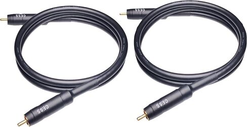 CESS-111-6i RCA Preamp Jumpers كابل توصيل ذكر إلى ذكر، عبوتان (6 بوصات) in Kuwait