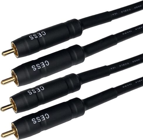 CESS-111-6i RCA Preamp Jumpers كابل توصيل ذكر إلى ذكر، عبوتان (6 بوصات) in Kuwait