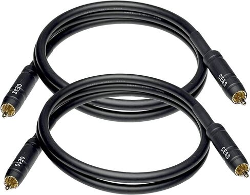CESS-111-6i RCA Preamp Jumpers كابل توصيل ذكر إلى ذكر، عبوتان (6 بوصات) in Kuwait