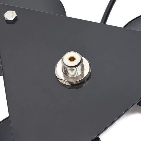HYS Heavy Duty Mobile Car/Truck SO-239 8.8inch Triangle Magnet Mount Base W/5M(16.4ft) RG58 Coaxial Cable PL-259 Plug in Saudi Arabia