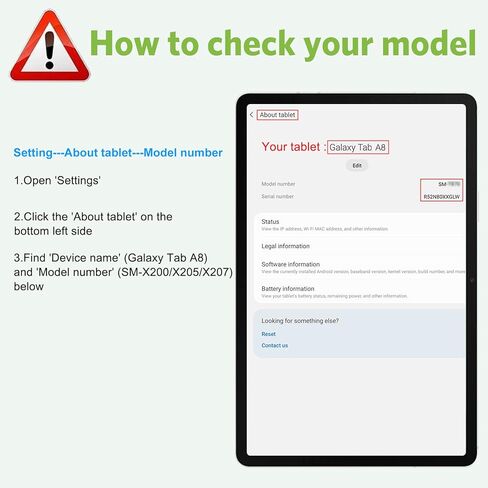 apiker [3 حزم] متوافق مع سامسونج جالاكسي تاب A8 10.5 بوصة واقي شاشة 2022 (SM-X200/X205/X207)، زجاج مقسى / حافظة صديقة / حساسة باللمس / خالية من الفقاعات in Kuwait