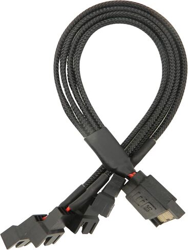 FBHDZVV SATA Power Splitter Y Cable 15 Pin Male SATA إلى 4 أكمام 3 Pin/4 Pin PMW 12V PC Case Fan Power Supply SATA موصل كابل للكمبيوتر مبرد مروحة تبريد تمديد محول كابل - 1 إلى 4 in Kuwait