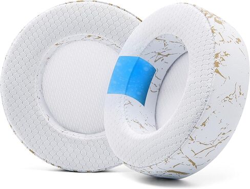WC Freeze Virtuoso - وسائد أذن بديلة من جل التبريد من القماش الهجين لسماعات ألعاب Corsair Virtuoso، مصنوعة بواسطة Wicked Cushions، وتحسين المتانة والسمك وعزل الصوت | أسود in Kuwait