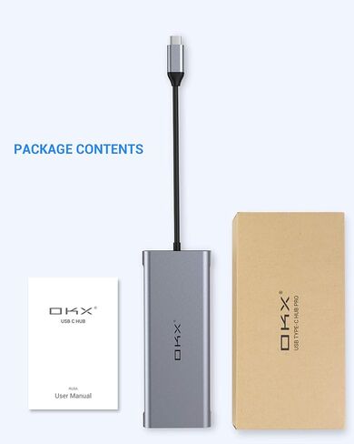 قاعدة شحن، محطة توصيل USB C، محور USB C 13 في 1 شاشة ثلاثية مع 100 واط PD، 2 HDMI، DP، نقل بيانات USB-C، 3 USB 3.0، 2 USB 2.0 لأجهزة الكمبيوتر المحمولة من نوع C in Kuwait