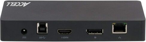 Accell USB 3.0 Universal Docking station with Dual Video HDMI and DisplayPort, 4K UHD, Gigabit Ethernet, Audio, 3 USB 3.0 Ports - Windows and Mac Compatible (K172B-002B) in Kuwait