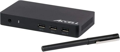 Accell USB 3.0 Universal Docking station with Dual Video HDMI and DisplayPort, 4K UHD, Gigabit Ethernet, Audio, 3 USB 3.0 Ports - Windows and Mac Compatible (K172B-002B) in Kuwait
