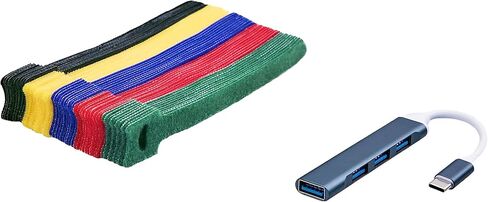 ITSPWR Bundle Containing HP 4J0G4AA 280W Thunderbolt 4 USB-C Performance Docking Stations, Multiple 4K Display Support, and ITSPWR Type-C 4-Port Hub and 50 Cable Ties in Kuwait